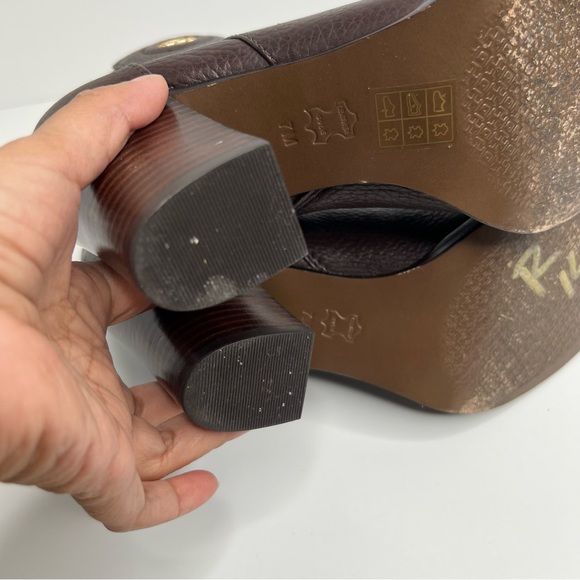 Tory Burch Junction Ankle Boots in Brown Size 7 - Picture 14 of 16